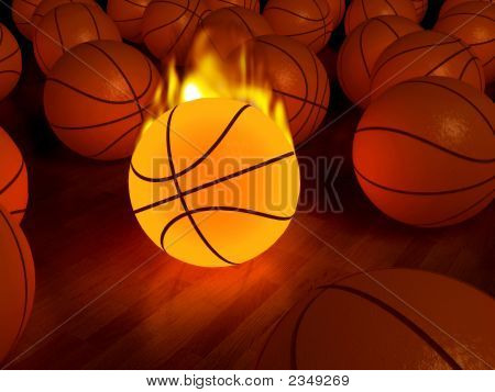 Brand basket glöd boll