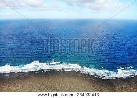 Aerial View Of The Earth Horizon Curve