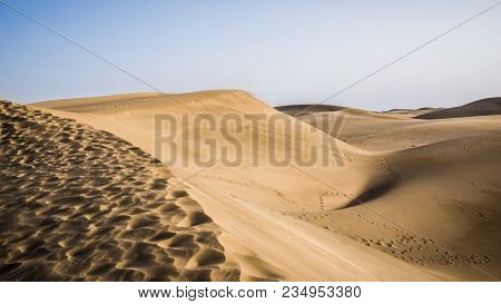 Dunes Of Maspalomas On The Island Of Gran Canaria, Spain