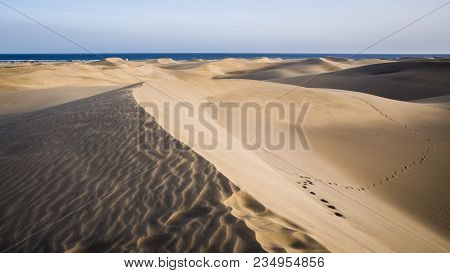 Dunes Of Maspalomas On The Island Of Gran Canaria, Spain