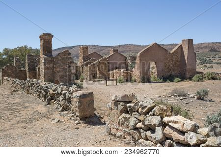 Kanyaka, South Australia, Australia - March 14, 2018: Homestead. Kanyaka Station Is A Historical She