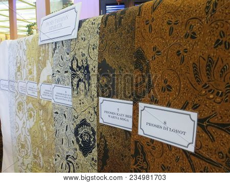 Jakarta, Indonesia - June 8, 2017: The Making Progress Of Batik Clothes.