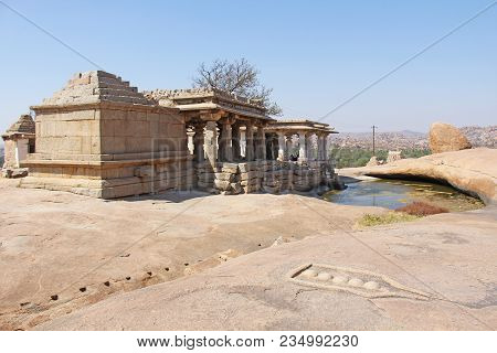 Hemakuta Hill In Hampi. Karnataka, India. Nature.