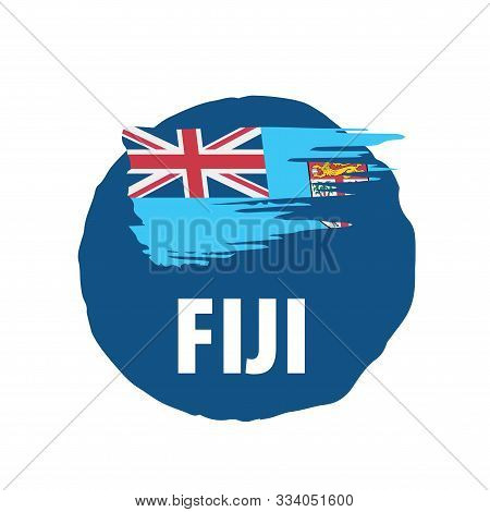 Fiji Flag, Vector Illustration On A White Background