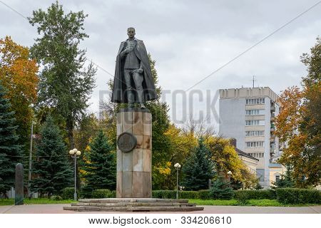 Nizhny Novgorod, Russia - September 28, 2019: Monument To The Founder Of Aerobatics (nesterov Loop) 