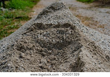 A Mound Of Sand As A Texture And Background.a Mound Of Sand As A Texture And Background