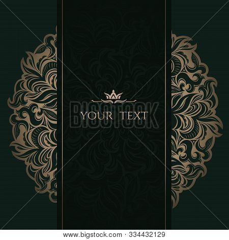 Mandala Luxury Background, Ornament Template For Wedding Invitation, Book Cover, Flyer, Menu, Brochu