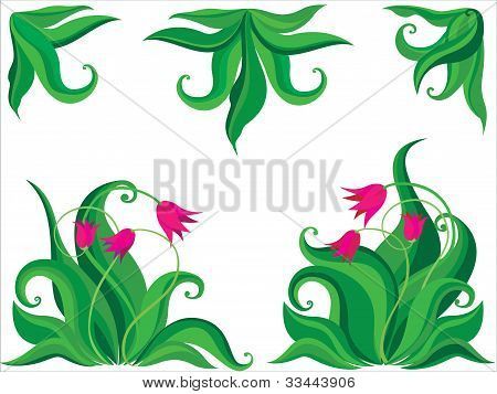 Ddecorative tulipaner baggrund