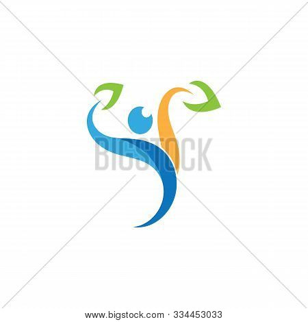 Human Character Logo Sign Illustration Vector Design