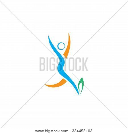 Human Character Logo Sign Illustration Vector Design