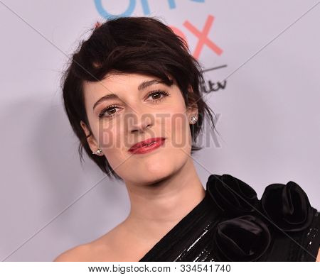LOS ANGELES - OCT 25:  Phoebe Waller-Bridge arrives for the 2019 British Academy Britannia Awards on October 25, 2019 in Beverly Hills, CA                