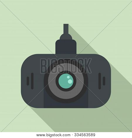 Led Dvr Camera Icon. Flat Illustration Of Led Dvr Camera Vector Icon For Web Design