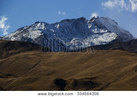 Beautiful Views Of The Mountains In Autumn, Georgia, Caucasus