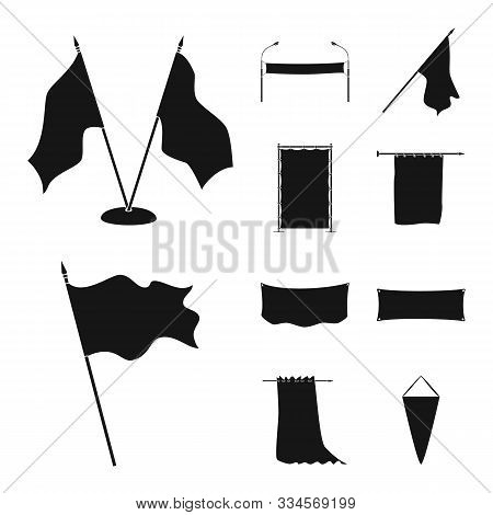 Vector Illustration Of Material And Media Symbol. Set Of Material And Textile Stock Symbol For Web.