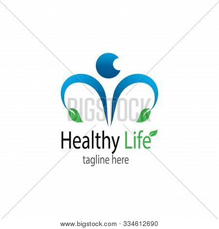 Human Character Logo Sign Illustration Vector Design