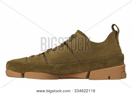 Medium Brown Ivory Mushroom, Men Women's Casual Shoes Sneakers Stock Photo, Women Brown Shoes With W