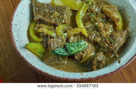Caldillo Durangueno Traditional Beef Stew From Durango, Mexico