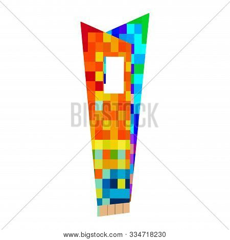 Isolated Barranquilla Building Over A White Background - Vector Illustration