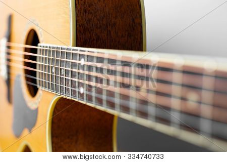 Acoustic Guitar That Is Classic And Beautiful