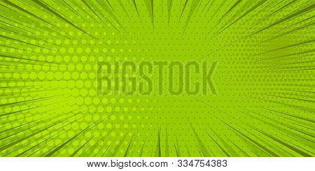 Pop Art Yellow Comics Book Cartoon Magazine Cover. Cartoon Funny Retro Pattern Strip Mock Up. Vector