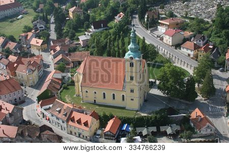 SAMOBOR, CROATIA - JUNE 19, 2011: Parish Church of Saint Anastasia in Samobor, Croatia