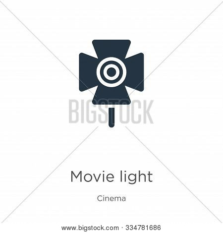Movie Light Icon Vector. Trendy Flat Movie Light Icon From Cinema Collection Isolated On White Backg