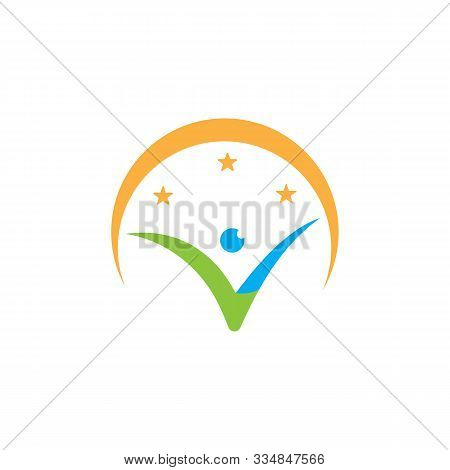 Human Character Logo Sign Illustration Vector Design