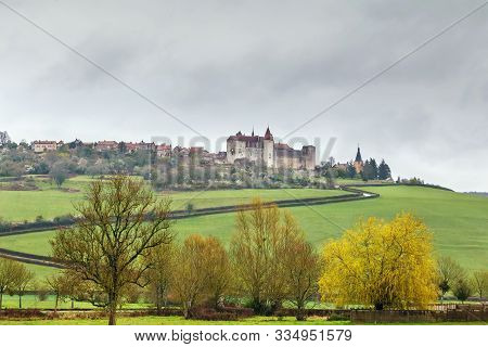 Chateau De Chateauneuf Is A 15th-century Fortress In The Commune Of Chateauneuf, 43 Km From Dijon, F
