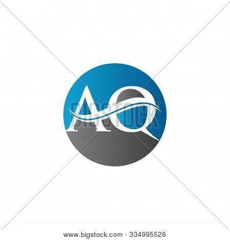 Initial Aq Letter Logo Vector Design. Aq Letter Logo Design.