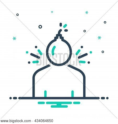 Mix Icon For Disorder Depressed Conjugation Appetite Health Aggressive Headache Stress Disease