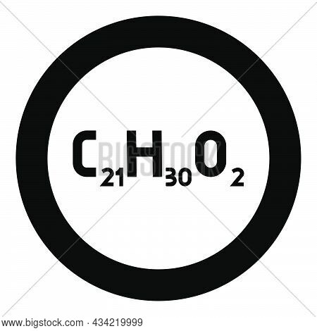 Chemical Formula C21h30o2 Cannabidiol Cbd Phytocannabinoid Marijuana Pot Grass Hemp Cannabis Molecul