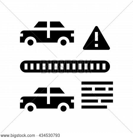 Vin Cloning Fraud Glyph Icon Vector. Vin Cloning Fraud Sign. Isolated Contour Symbol Black Illustrat