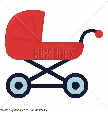 Kids Toy Cute Stoller Isolated Vector Illustration