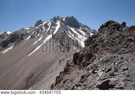 Peak Of Mount Erciyes In Kayseri City, Turkey