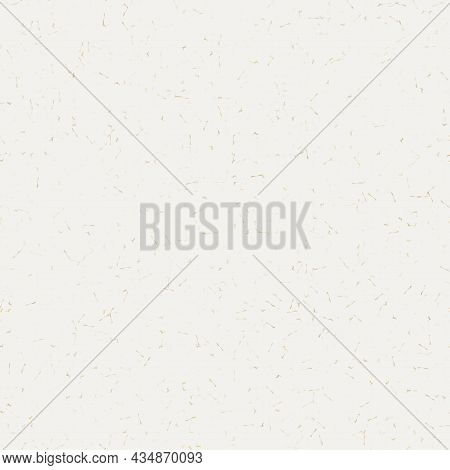 Handmade White Gold Metallic Rice Sprinkles Paper Texture. Seamless Washi Sheet Background. Sparkle 
