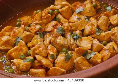 Caçarola de frango delicioso espanhol
