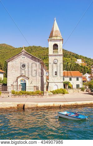 Religious Architecture, Mediterranean Village Church.  Catholic Church Of Saint Roch ( St Roko ) In 