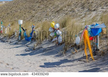Petten Aan Zee, Noord-holland, Netherlands. April 17, 2021. Open-air Gallery Conceived By Arnold Gro