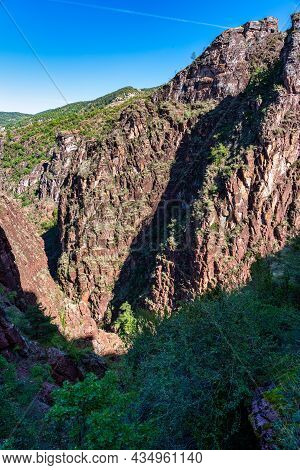 Gorges De Daluis Or Chocolate Canyon As It Is Called By Locals Because Of The Rocks Color Formed By 