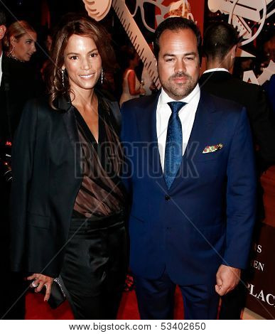 NEW YORK-SEP 17: Model Veronica Webb and Chris Salgardo attend the 14th annual New Yorkers For Children Fall Gala at Cipriani 42nd Street on September 17, 2013 in New York City