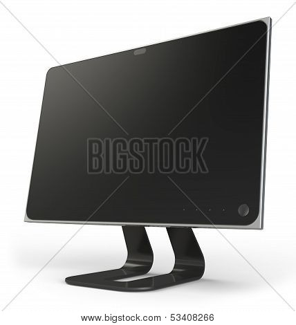 Computer Display Isolated On White