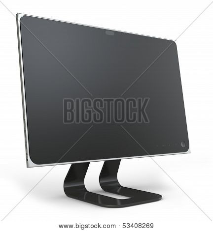 Computer Display Isolated On White