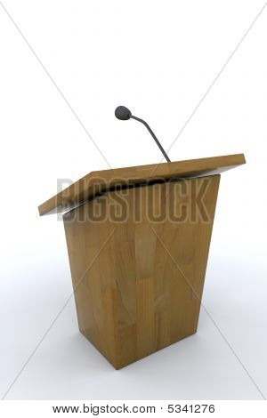 Lecturn And Teleprompter