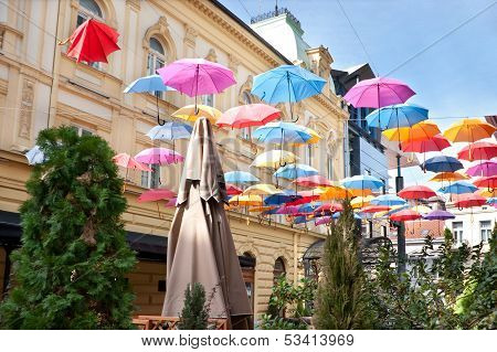 Umbrellas In The Sky