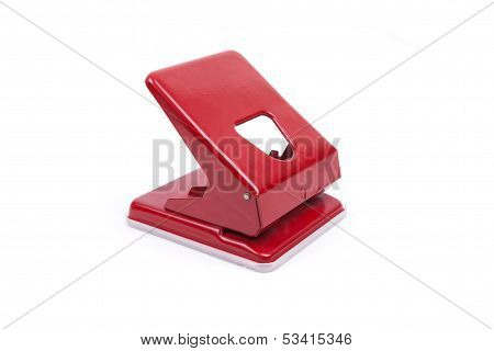 Office Puncher On White Background