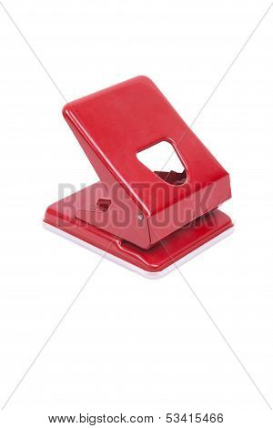 Office Puncher On White Background