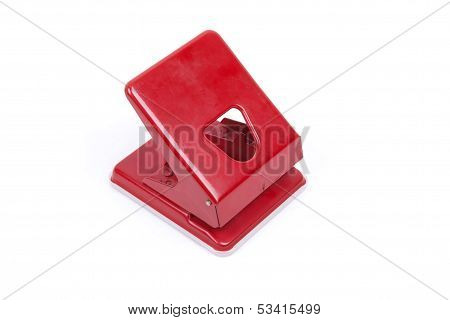 Office Puncher On White Background