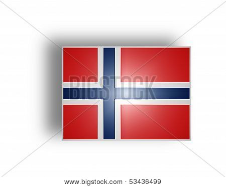 Flag Of Norway (stylized I).