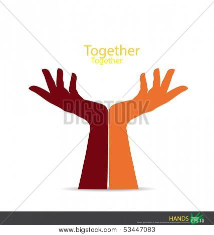 Hand holding. Vector EPS10