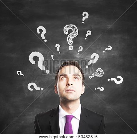 Businessman With Questions